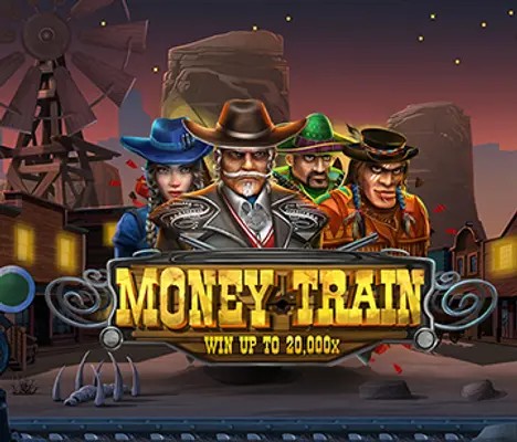 Money Train slot logo by Relax Gaming at Energy Casino